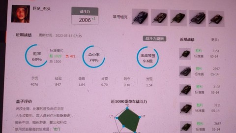 坦克世界如何计算效率[图2]