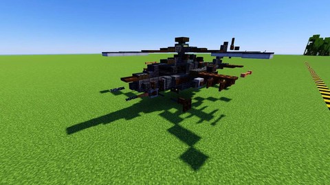 我的世界直升飞机怎么造