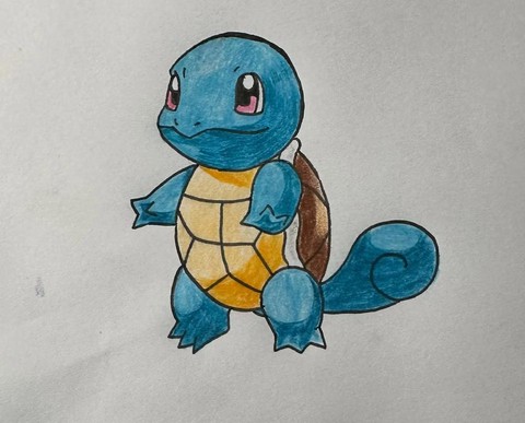 神奇宝贝杰尼龟怎么画[图1]